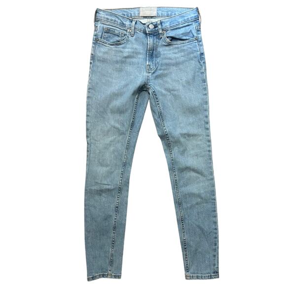 Everlane Mid Rise Skinny Jeans Light Wash Size 25 - Picture 1 of 6